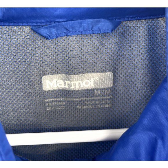 MARMOT Women’s M Blue Windstopper Full Zip Blue Pockets Jacket - Picture 2 of 5